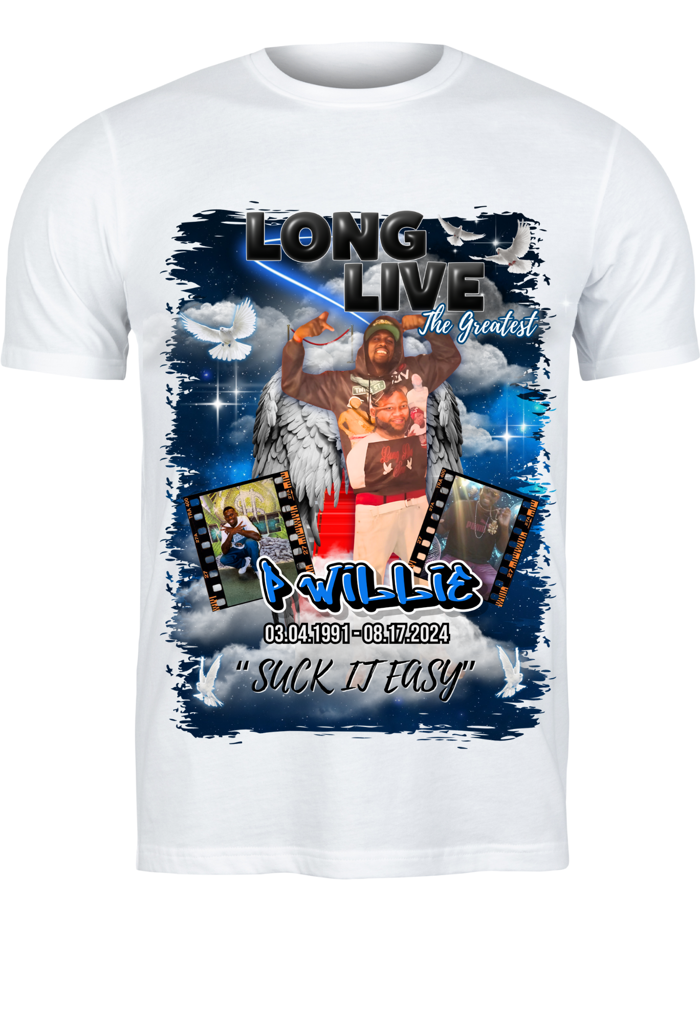 CUSTOM T-SHIRTS - CENTER PRINT ONLY