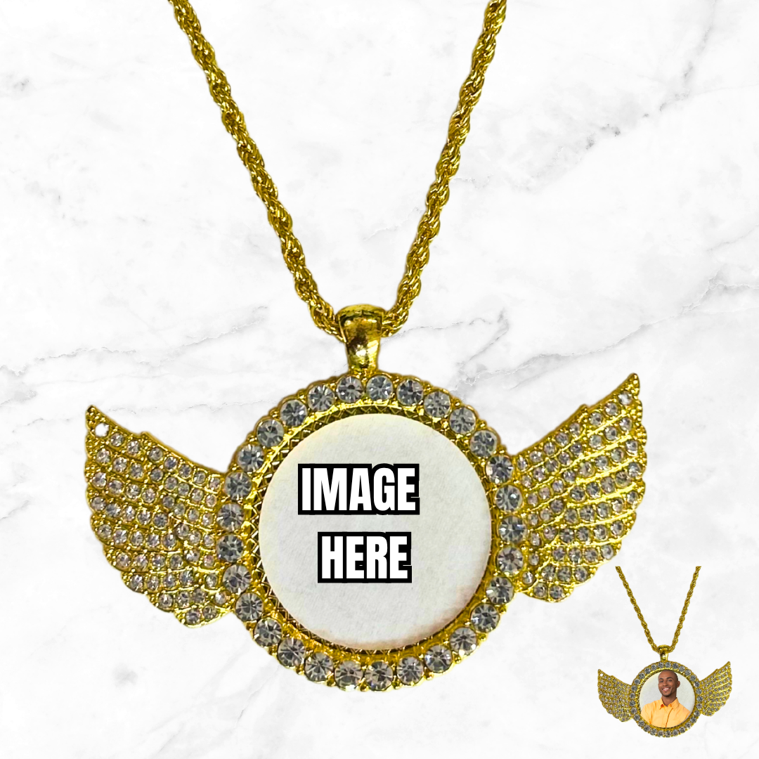 Angle Wing Necklace and Charm