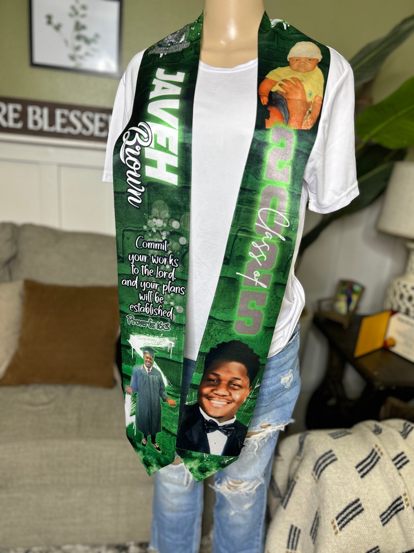 CUSTOM GRADUATION/MEMORIAL STOLE