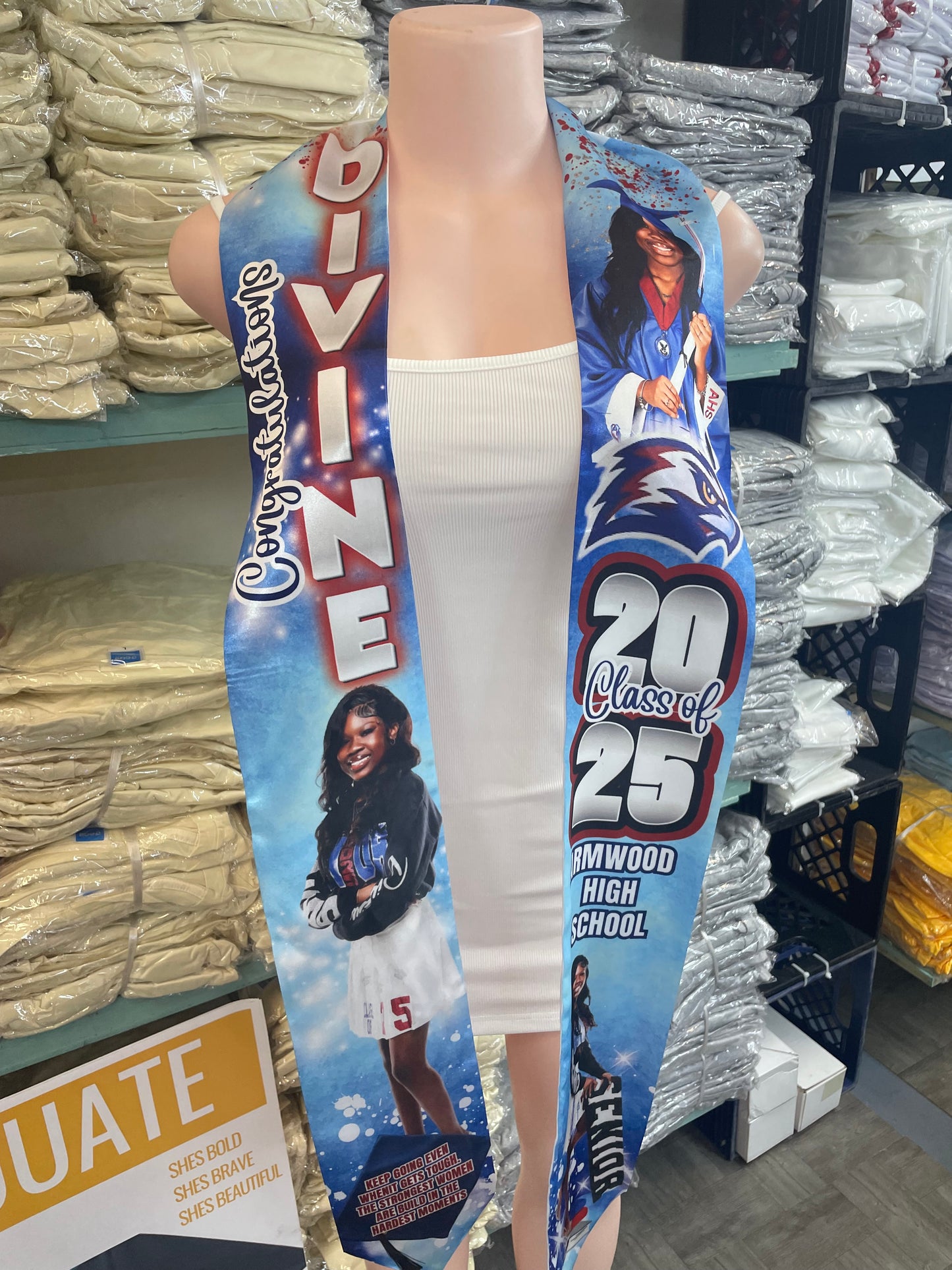 CUSTOM GRADUATION/MEMORIAL STOLE