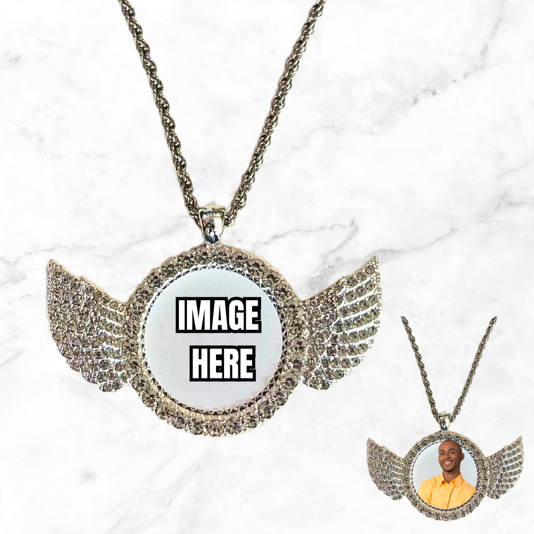 Angle Wing Necklace and Charm