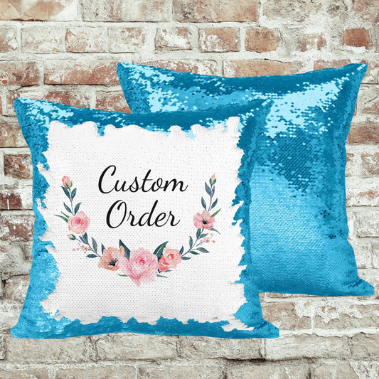 CUSTOM SEQUIN PILLOW CASE
